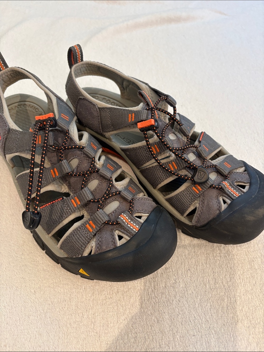 Keene Men’s Newport H2 Orange Closed-Toe Sport Sandals - Outdoor Water Shoe